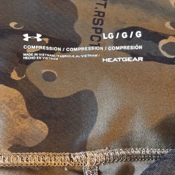 Under Armour Compression Leggings Camo/Black XL Pull Up - Picture 6 of 10